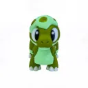 Articulated Green Dinosaur Figurine