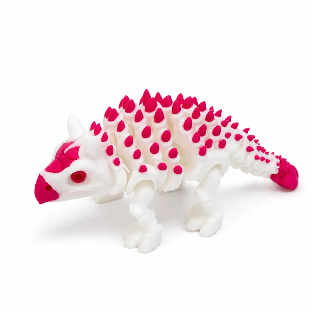Articulated Ankylosaurus Dinosaur Toy (Pink)