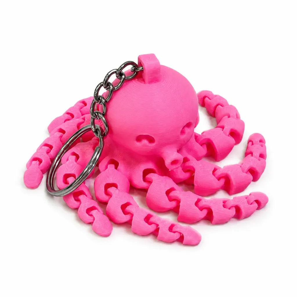 Octopus keychain (Pink)